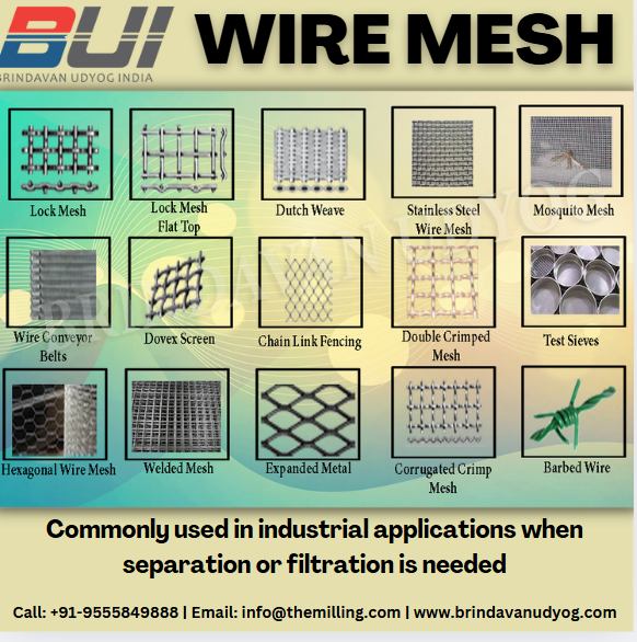 Industrial wire mesh for sieving and filtration – Brindavan Udyog